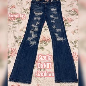 NWT Vintage Judy Blue Destroyed Skinny Jeans (runs small)